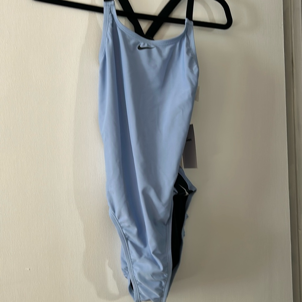 Nike one-piece bathing suit (periwinkle blue)